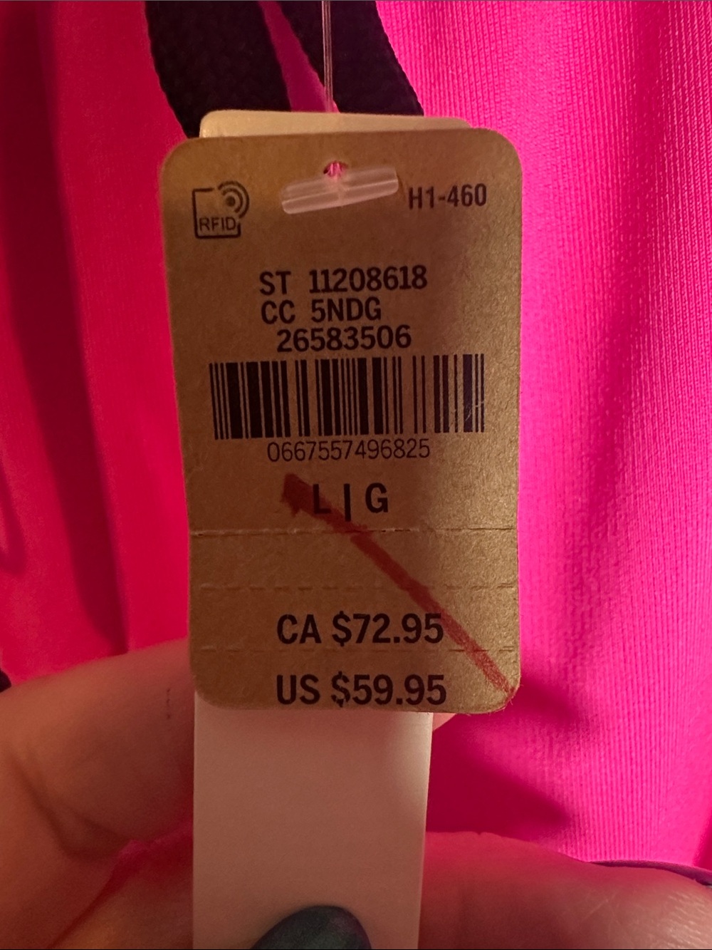 PINK Victoria's Secret Hot Pink Track Pants with Black Drawstring - Picture 7 of 10